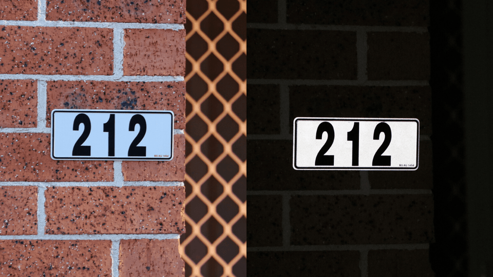 Reflective House Number Plate