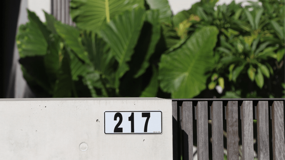 Reflective House Number Plate