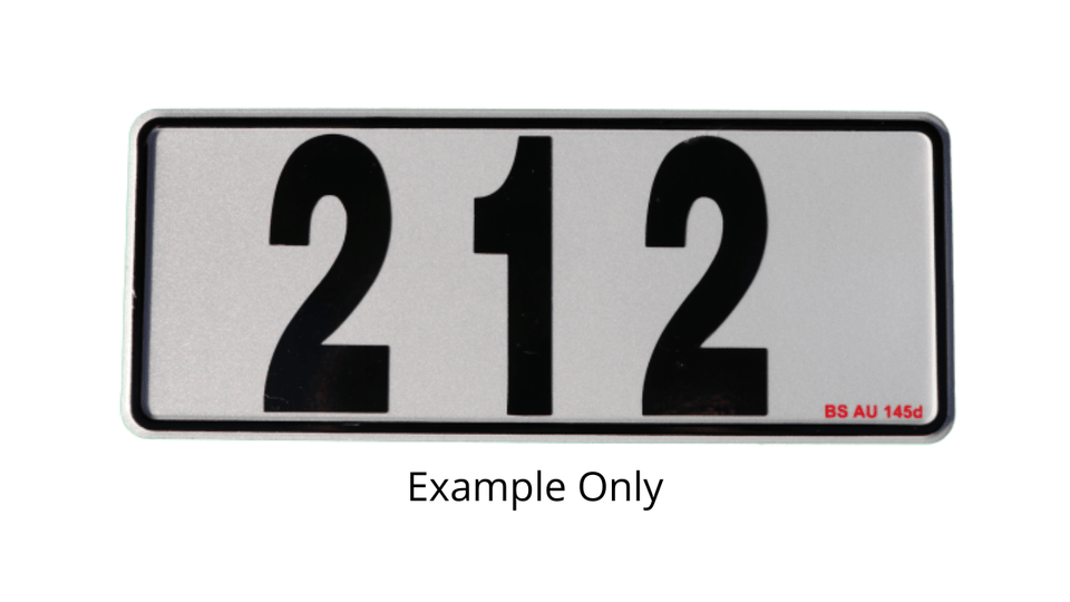 Reflective House Number Plate