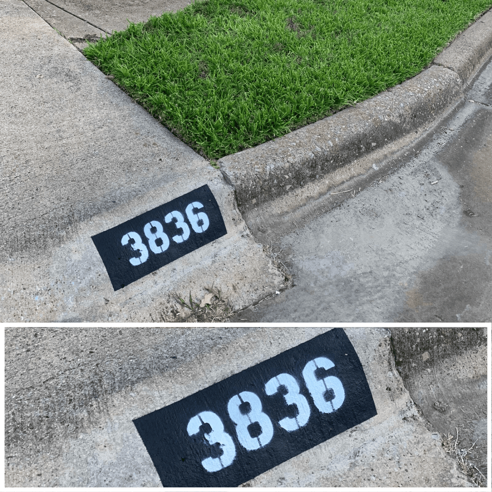 Painted House Numbers